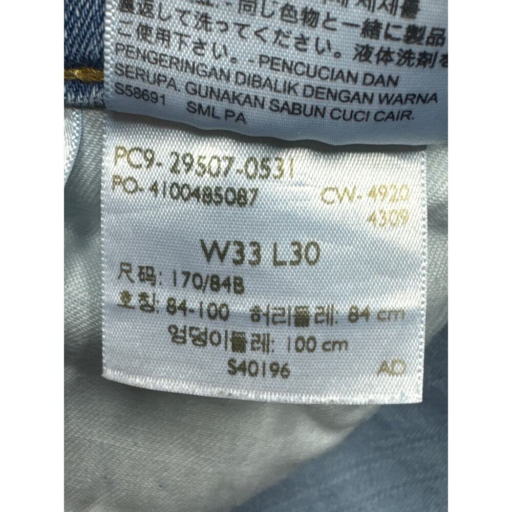 Levi's 502 Men's Tapered Leg Blue Denim Jeans - Size 33x30 (34x28.5)‎ - Picture 5 of 6